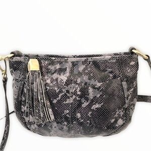 B. Makowsky blue python embossed bag